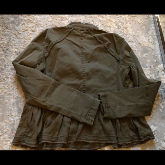 🖤 Free People Ruffled Peplum Military Jacket - Picture 13 of 13